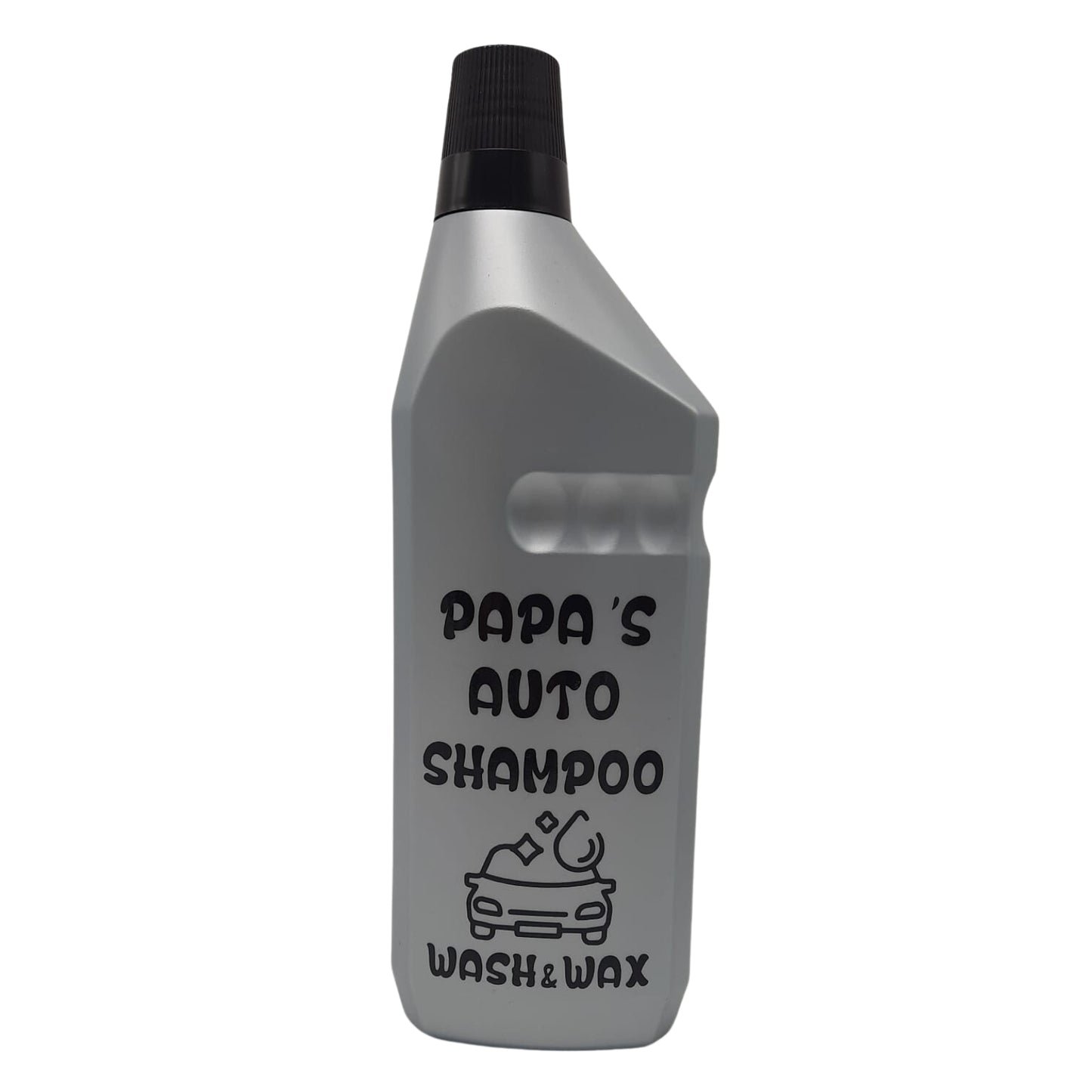 autoshampoo voor papa met tekst