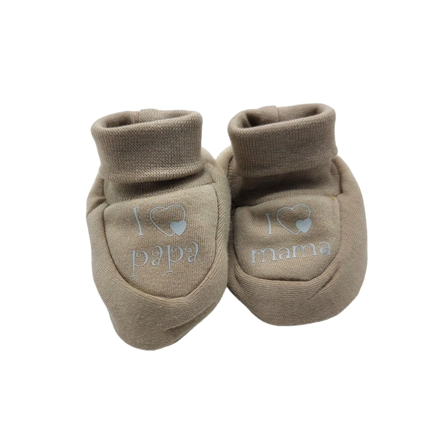 Baby slofjes - I ♡ mama/papa